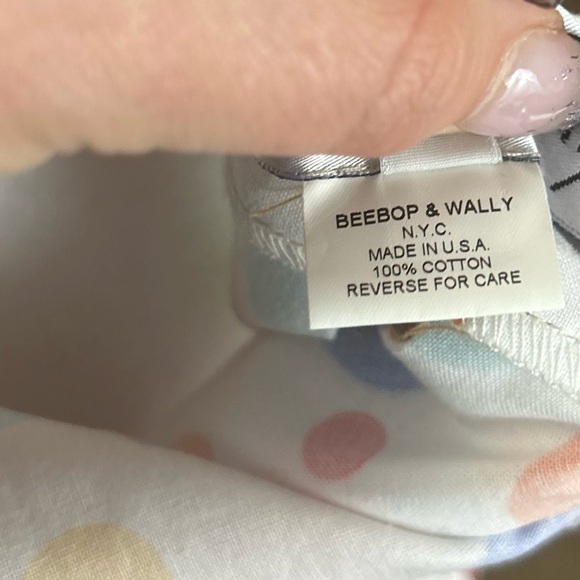 Beebop & Wally White Multi Colored Polka Dot A-Line Pleated Novelty Skirt SZE XS - Picture 8 of 9